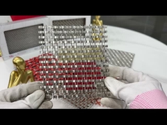 13ft Woven Painted Bronze Wire Mesh For Building Facade