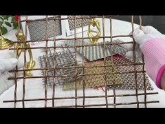 Brass Double Heat Resistance Lock Crimp Wire Mesh For Decorative Fence