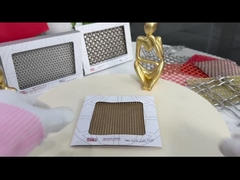 Bronze 1.5mm 4m Laminated Glass Wire Mesh PVD Metal Woven Copper Mesh Fabric