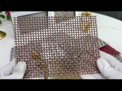 Partitions Woven Copper Stainless Steel Crimped Wire Mesh 4×8m For Furniture