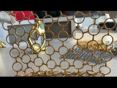 SHUOLONG PVD Metal Ring Mesh Curtain ISO9000 For Partition Wall