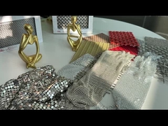 SHUOLONG Decor Steel Metal Sequin Fabric Hotels Metal Flake Fabric