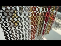17mm Cobalt Color Decorative Chain Link Curtains Fly Screens For Doors