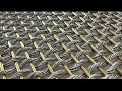 Antiwear Flexible Stainless Steel Mesh Screen Plain Woven For Room Divider