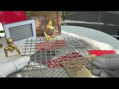 316 Stainless Steel Decorative Metal Mesh Sheets 2''X2'' 8ft Length