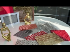 Partitions Decorative Woven Wire Mesh Panels AISI 316L Natural Color