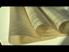 0.9mm Painted Wire Woven Metal Fabric Laminated Glass Antifire 1.76kg/M2