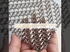 12mm Warp Pitch Decorative Wire Grilles Weft Diameter 3.15mm Metal Mesh Sheet