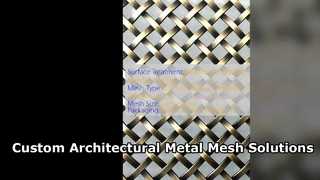 Custom Architectural Metal Mesh for Modern Facade Design