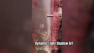 Luxury Metal Wall Art Dynamic Light Shadow