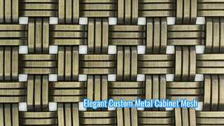 Custom Metal Wire Mesh for Elegant Cabinet Decoration XY-1512