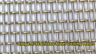 Modern Stainless Steel Decorative Ceiling Mesh Design XY-1654