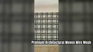 Premium 6mm Decorative Woven Wire Mesh for Modern Facades XY-2223