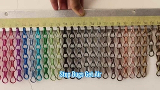 Aluminium Chain Fly Screen Insect Protection