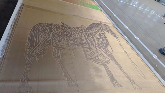 Villa Custom 3d Metal Mesh / Copper Mesh / Brass Mesh Woven Mural