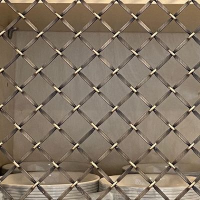 Eco Friendly Decorative Wire Mesh Grilles Thickness 0.5-2mm In Silver