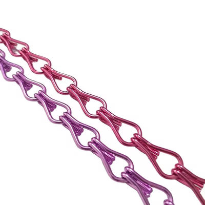 Durability Aluminium Chain Fly Screen With Good Ventilation Custom Curtain Pattern