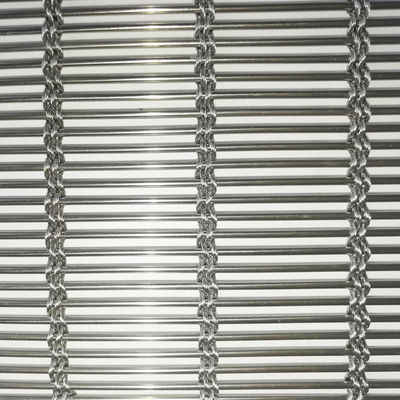 Decorative 3D Stainless Steel Woven Metal Mesh Screen For Artistic Ceiling Design Industrial Aesthetic