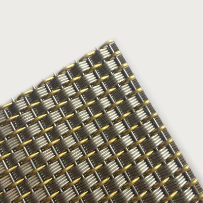 Customized Length Architectural Metal Fabric Designed with Plain Weave Style Enhancing Both Functionality and Appearance