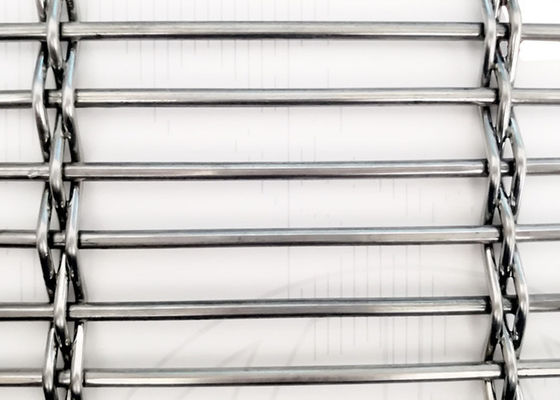 Screen Dividers Architectural Woven Wire Mesh Barrette Weave PVD Coating