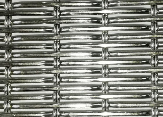 SS Weave Metal Decorative Interior Furniture And Screen For Architectural Woven Wire Mesh