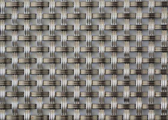 Decorative Crimped Woven Wire Mesh Cloth Wall Coverings SGS