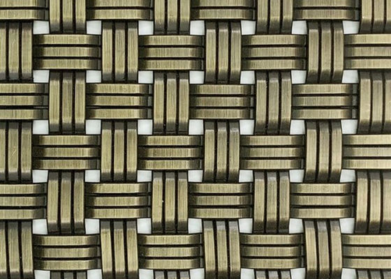 1.5m SS304 Architectural Metal Screen Panels Decor Plain Weave Wire Mesh Facade