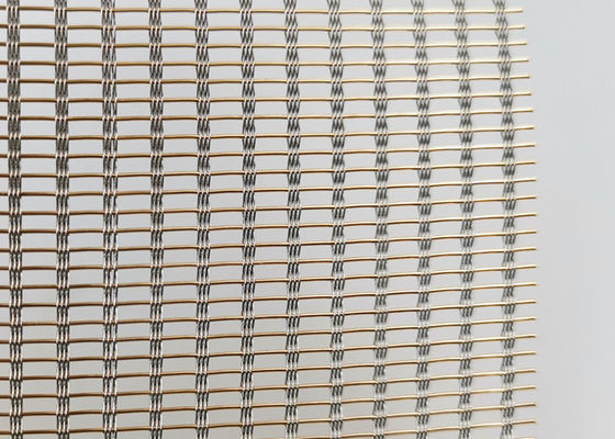 Sprayed ISO9001 SS316 Decorative Mesh Fabric 0.94mm Wire Mesh Glass