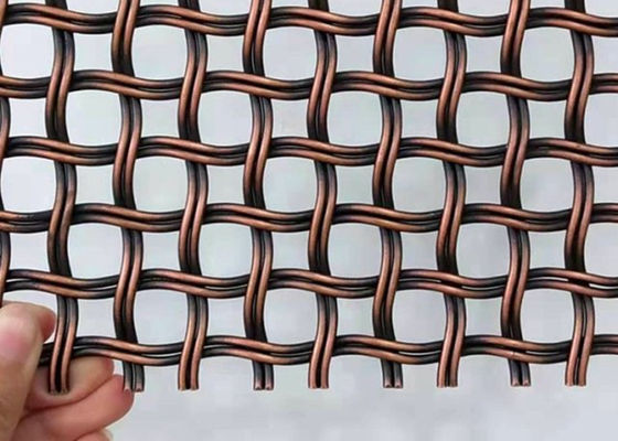 High Tensile Alloy Decorative Woven Wire Mesh Partitions 5ft For Walls