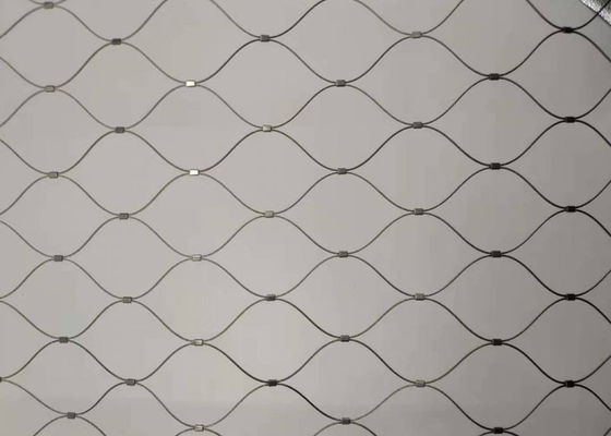 7x7 Antifire Hand Woven Mesh Steel Rope Fence 60x60mm For Stair Railing