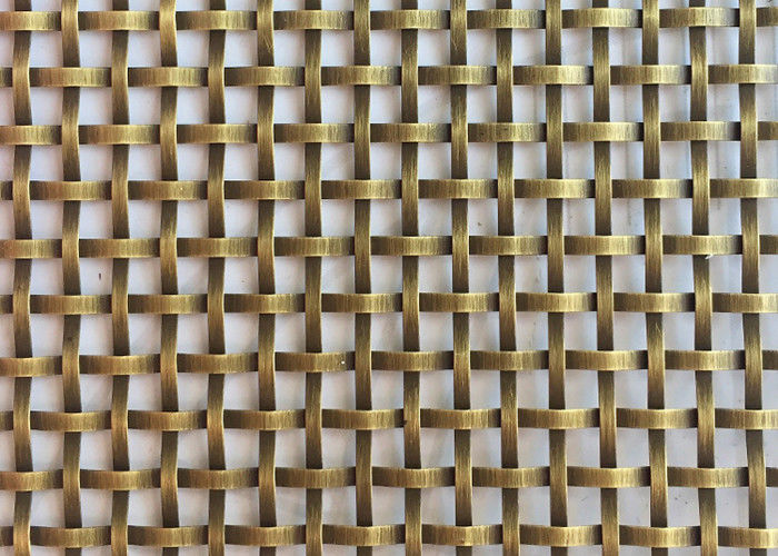1.8mm Antique Brass Wire Mesh Stainless Steel Bronze Metal Mesh For