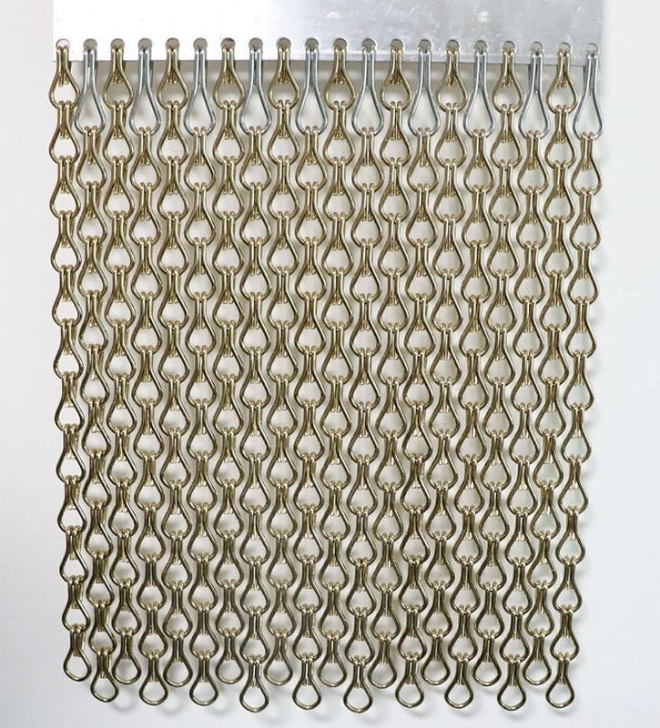 Easy Installation and Good Ventilation Aluminium Chain Fly Screen with ...