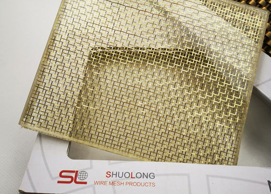 Free Oil 68% Glass Laminated Wire Mesh Fine Metal Fabrics Stainless Steel