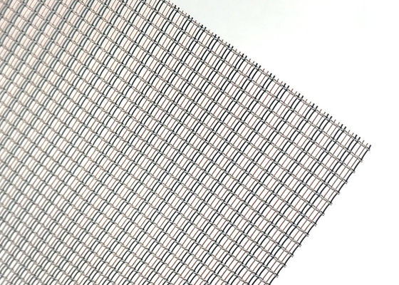 Luxury Decorative Blue Color Glass With Metal Mesh Interlayer Plain Woven
