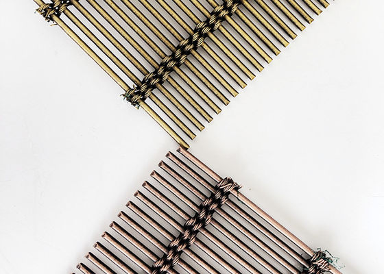 Antique Copper Stainless Steel Architectural Mesh Decorative Metal Partition Screen