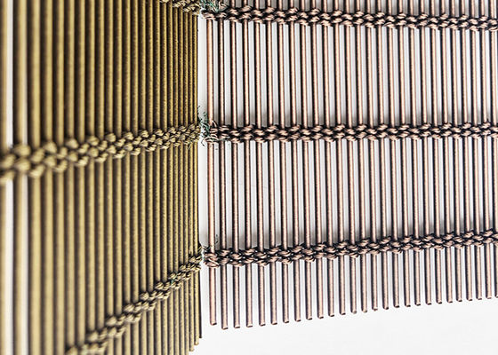 Antique Copper Stainless Steel Architectural Mesh Decorative Metal Partition Screen
