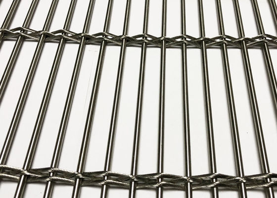 Ss316 Architectural Stainless Steel Mesh Flexible Builing Wire Facade Cladding