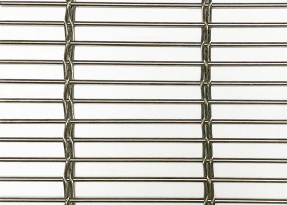 Ss316 Architectural Stainless Steel Mesh Flexible Builing Wire Facade Cladding