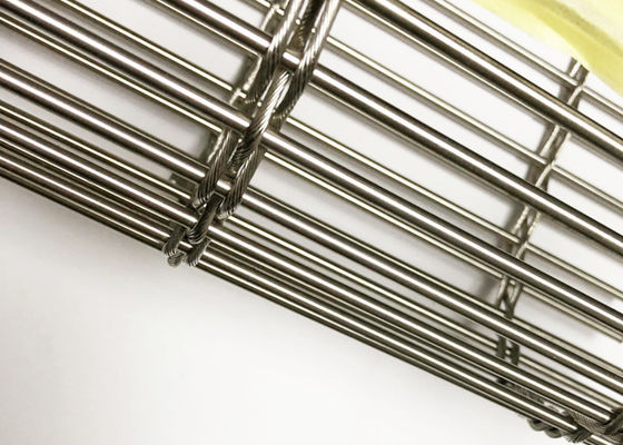Ss316 Architectural Stainless Steel Mesh Flexible Builing Wire Facade Cladding