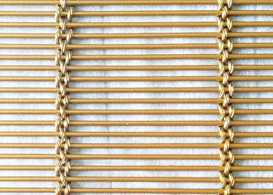 Golded Color 316l Stainless Steel Architectural Mesh Decorative Paint Metal Partition