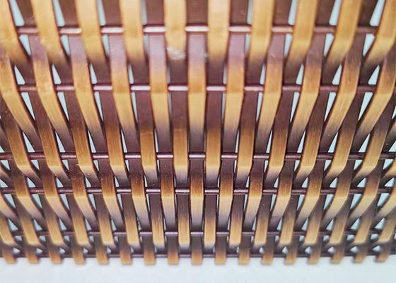 Antique Bronze Ss316l Architectural Metal Mesh For Facade Cladding