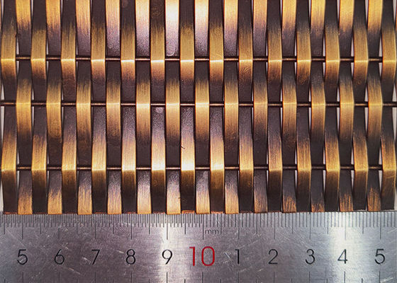 Anti Bronze Decorative Elevator Architectural Metal Mesh 6% Opening Area