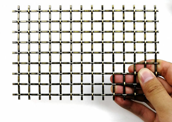 Customized Thickness Architectural Metal Mesh Copper Customized Size
