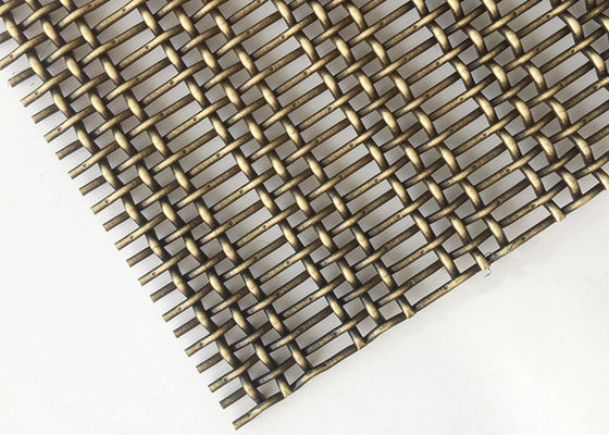 3.6mm Crimp Screen Wire Architectural Metal Mesh 1.5m Width
