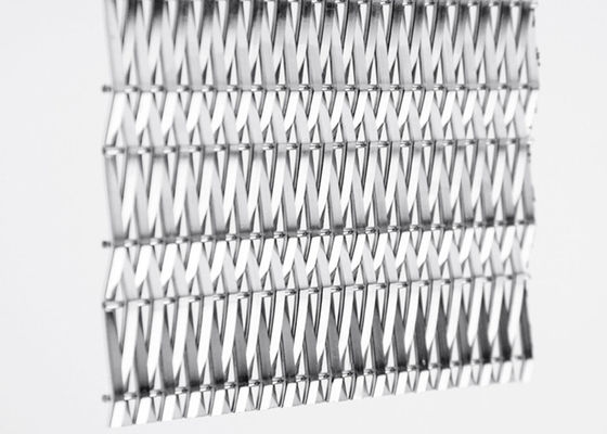 Interior Wall Cladding Architectural Woven Metal Mesh 3.6mm ISO9000 Certified
