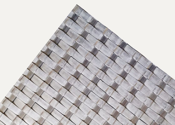 Aluminum Flat Woven Wire Mesh Panels 3.0m  For Ceiling Fireproof