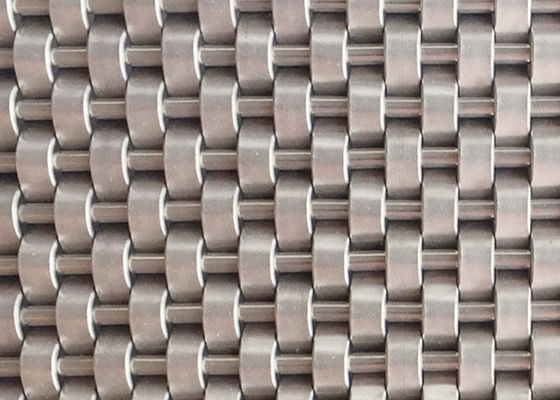 316SS Decorative Elevator Woven Steel Mesh Panels 6m Max Length