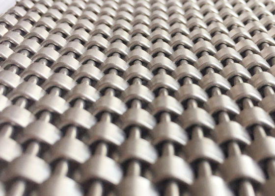 316SS Decorative Elevator Woven Steel Mesh Panels 6m Max Length