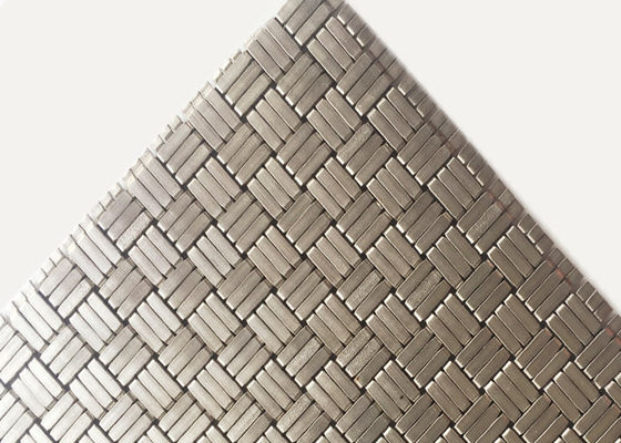 304SS 1.8mm Decorative Woven Steel Mesh Panels For Elevator Cab