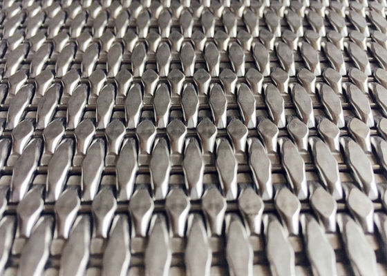 SS304 SS316 Cladding Metal Mesh 3.5mm Thickness Decorative Woven Mesh